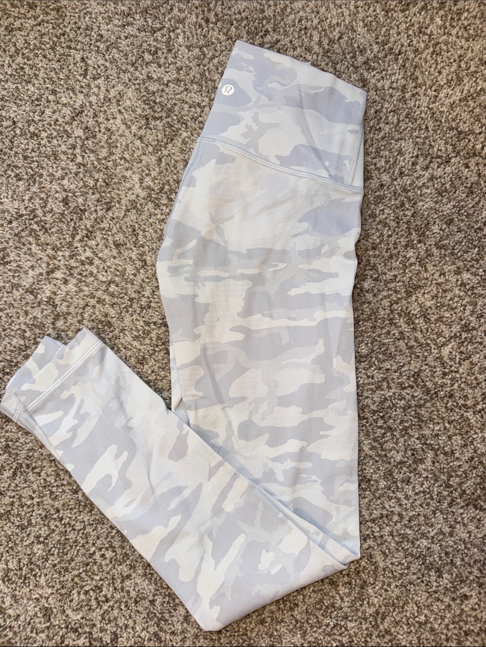 lululemon athletica Kids Light Gray Camo Leggings